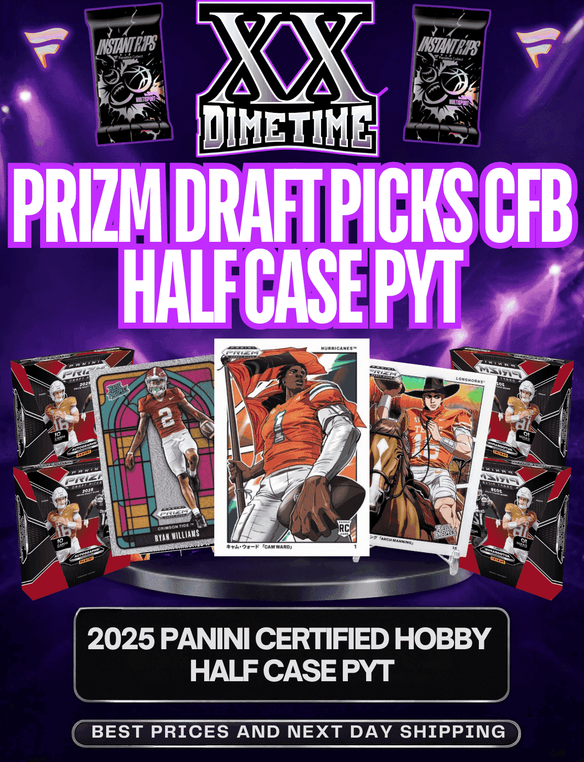 Pyt Packs Dimetime Sportscards - 2025 PRIZM DRAFT PICKS HALF CASE PYT | 2025 ...