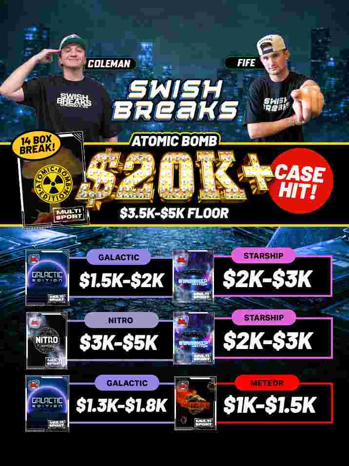 Swish Breaks - $20,000 CASE HIT MEGA SHOW W/ FIFE & COLEMAN on Fanatics ...