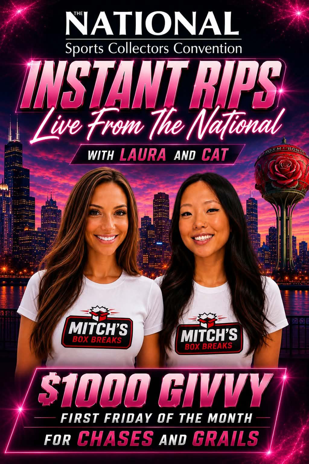 Mitch's Box Breaks - Instant Rips Live From the National!!! on
