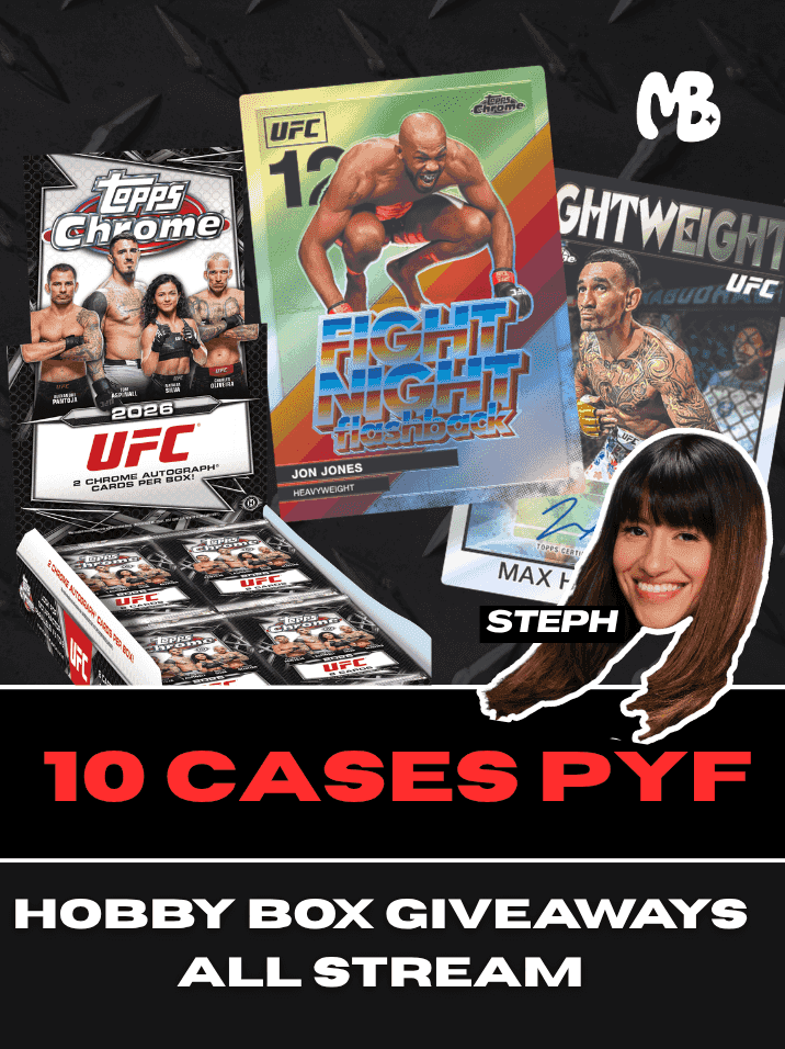 Mama Breaks - 10 CASES OF UFC CHROME - PICK YOUR FIGHTER (ALL CARDS ...