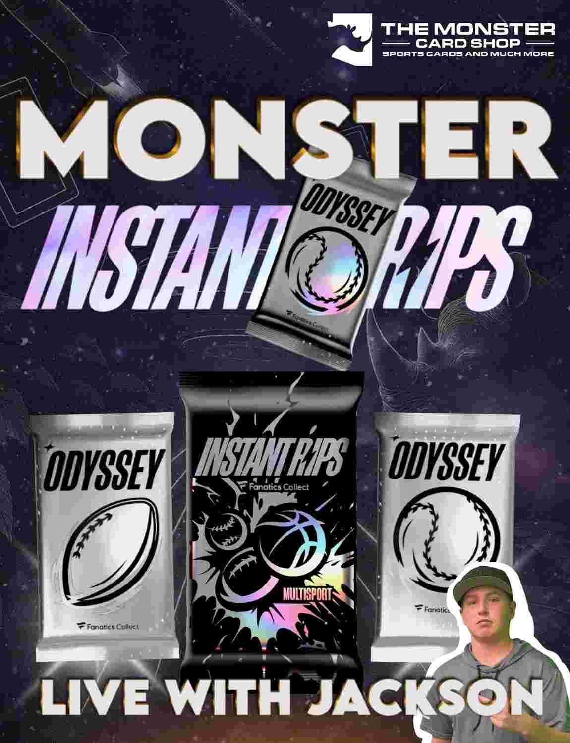The Monster Card Shop - INSTANT RIPS EXCLUSIVE SHOW WITH JACKSON! on ...
