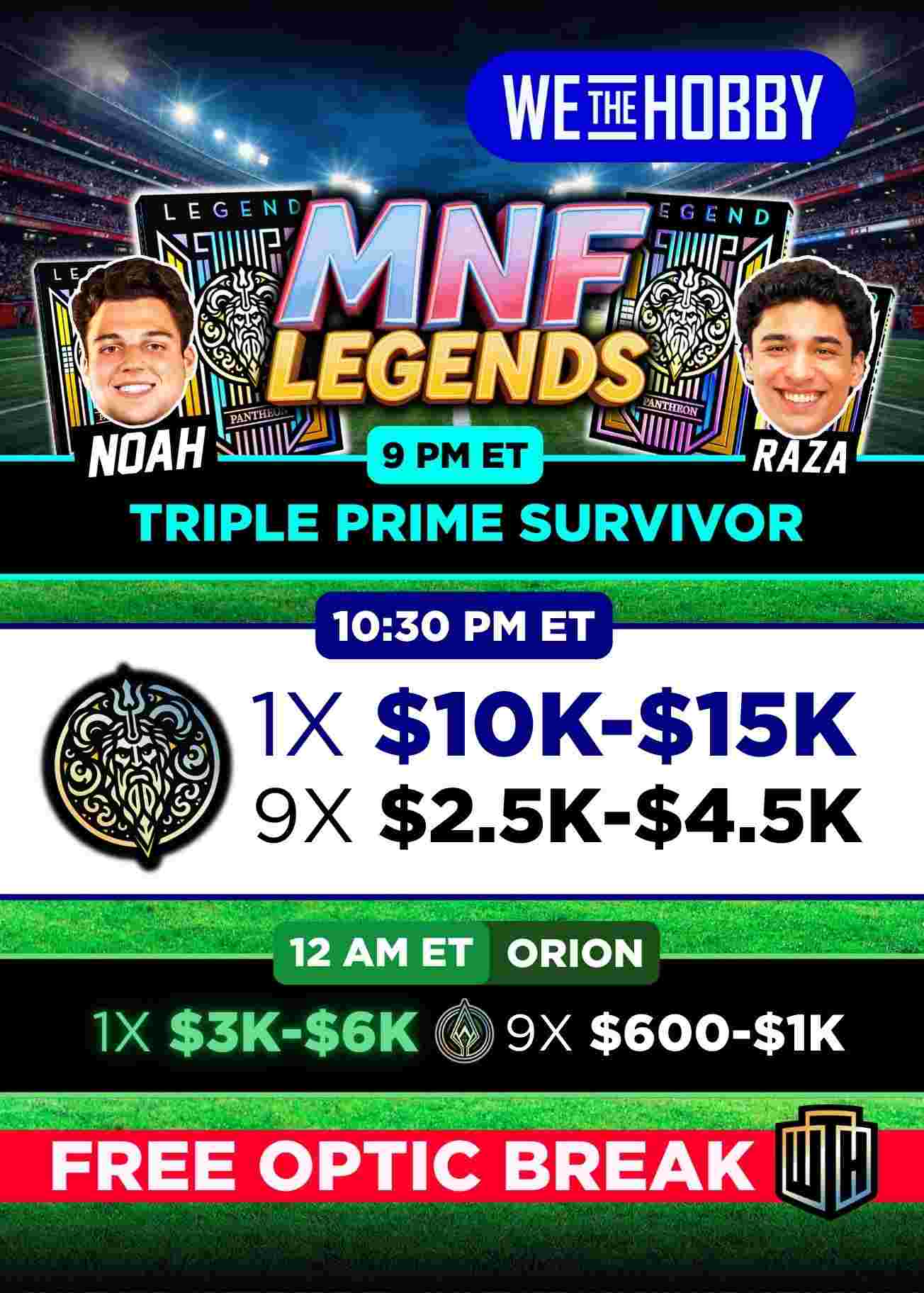 WeTheHobby - A LEGENDARY MONDAY NIGHT. 🍿🎬 on Fanatics Live