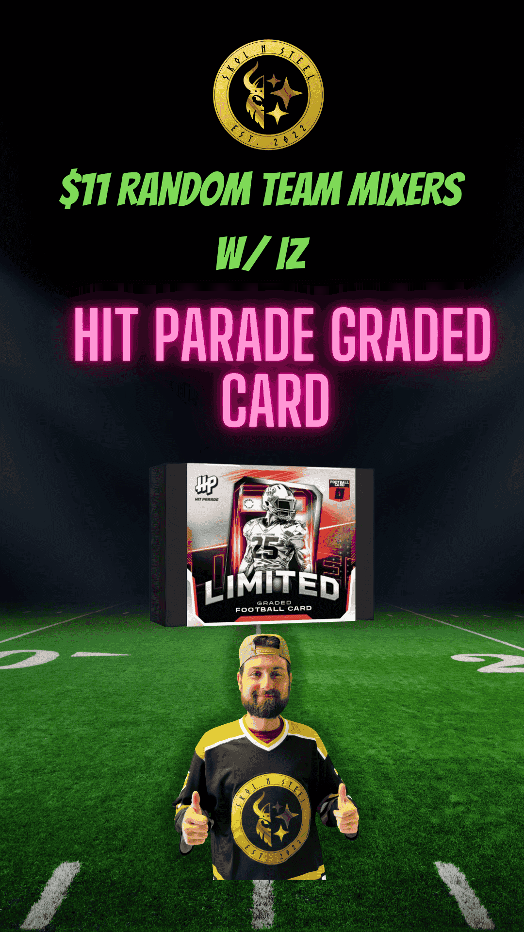 SkolnSteel Breaks - NFL RANDOMS MIXERS W/ GRADED HIT PARADE CARDS on ...