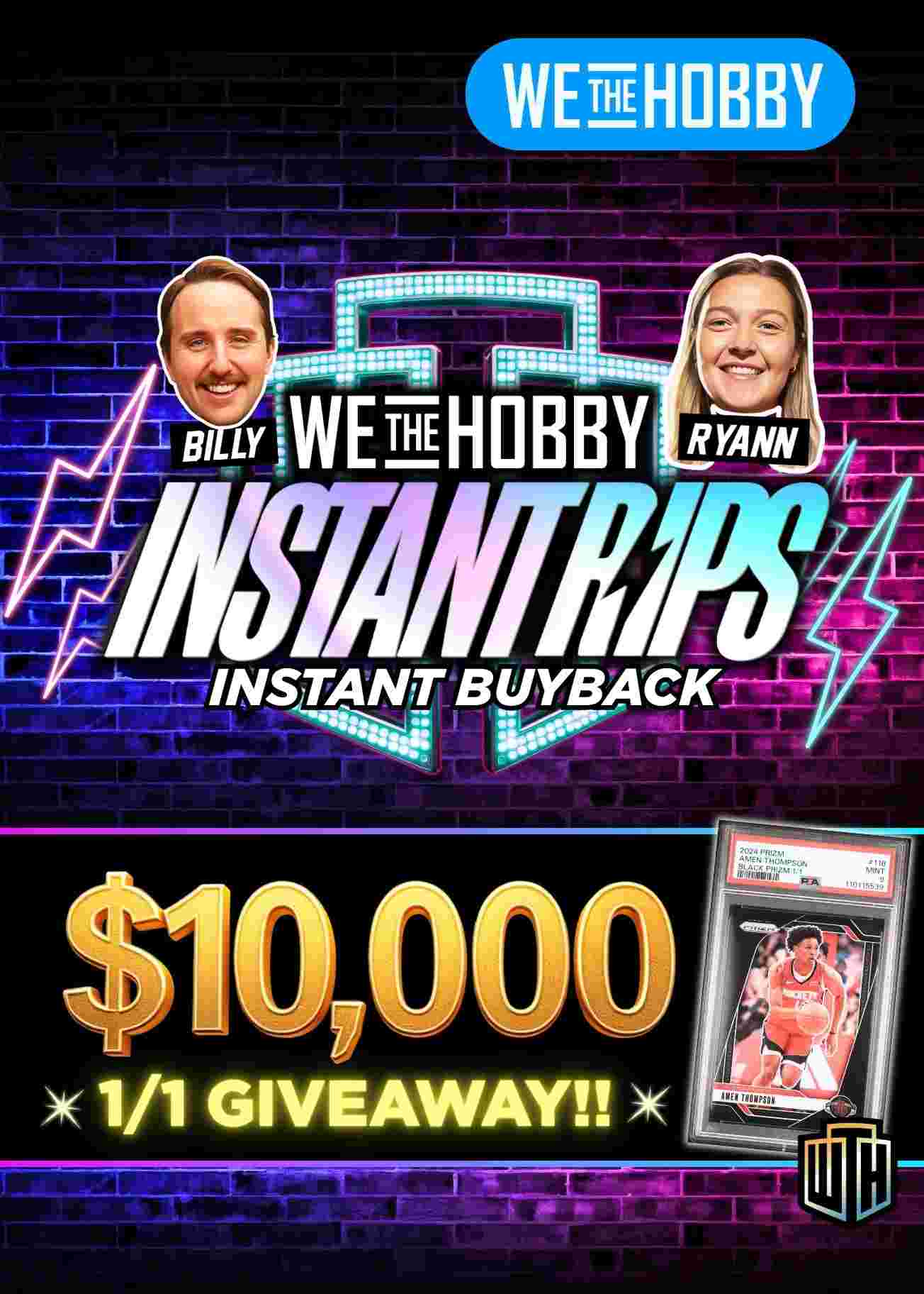 WeTheHobby - EVERY $250 INSTANT RIP IS A SHOT AT THE $10,000 GRAIL!🥳🚀 ...