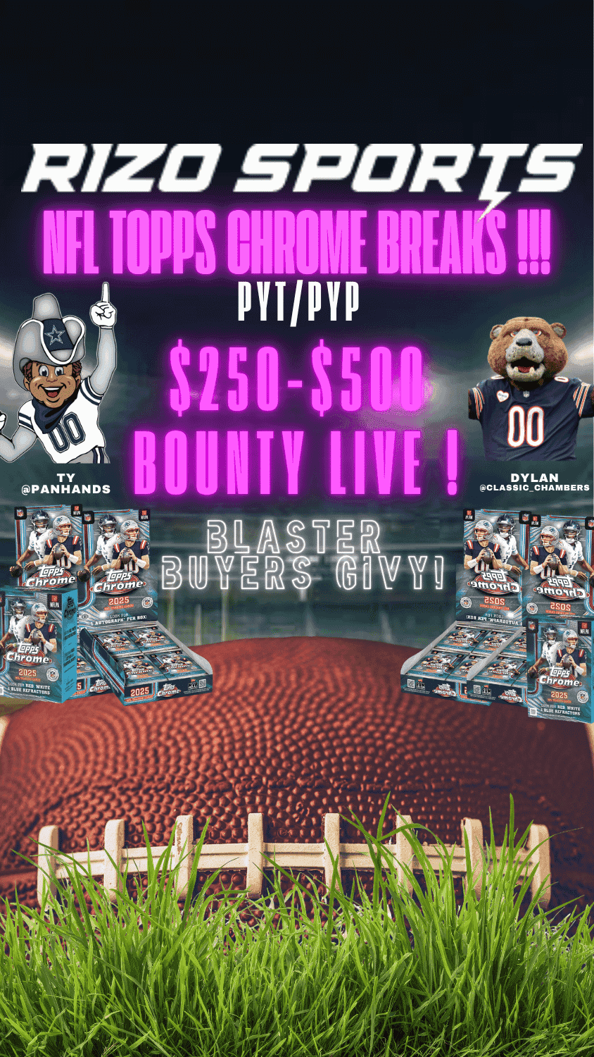 Rizo Sports - 🏈PLAYER BREAK LIVE! TOPPS CHROME FOOTBALL NEW RELEASE ...
