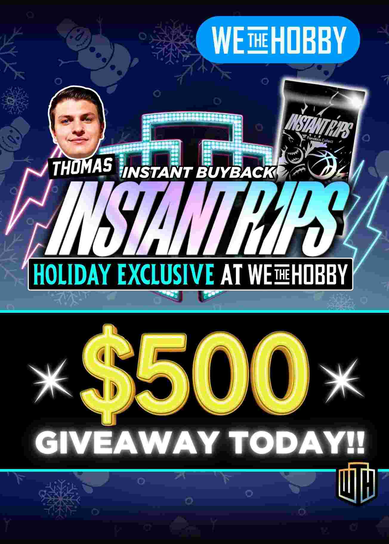 WeTheHobby - EVERY INSTANT RIP = $500 GIVEAWAY ENTRY!!🥳🚀 on Fanatics Live
