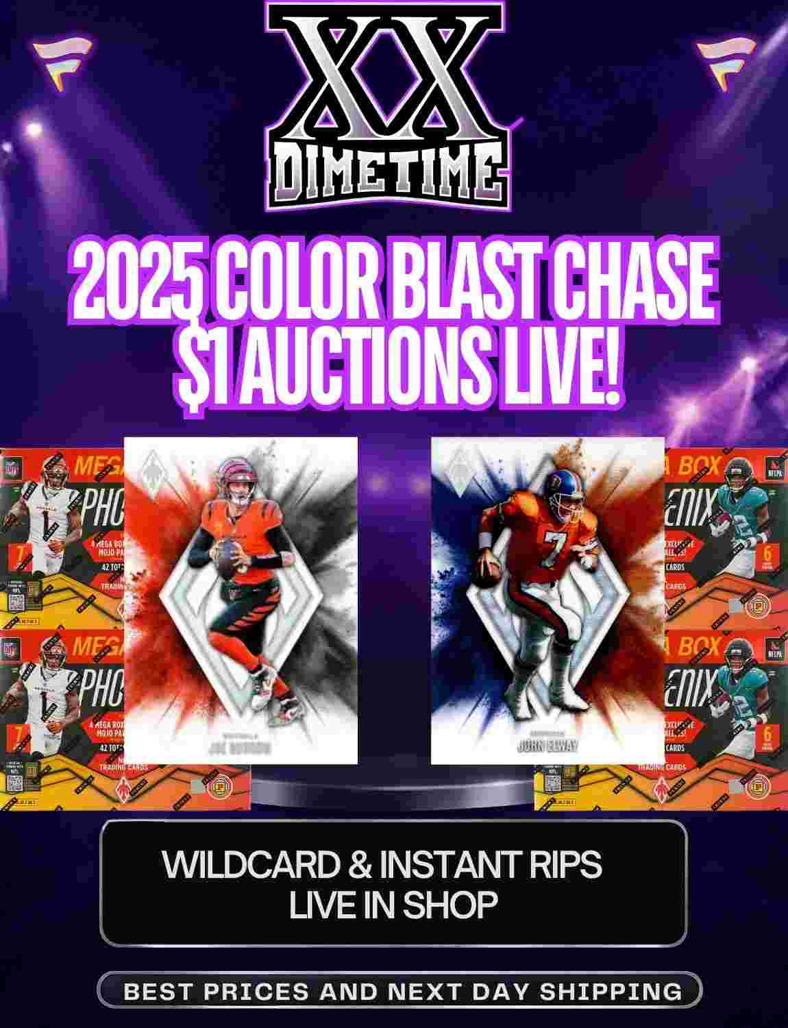 Pyt Packs Dimetime Sportscards - $1 START PHX COLOR BLAST CHASE | 2025 FLAWLESS ...