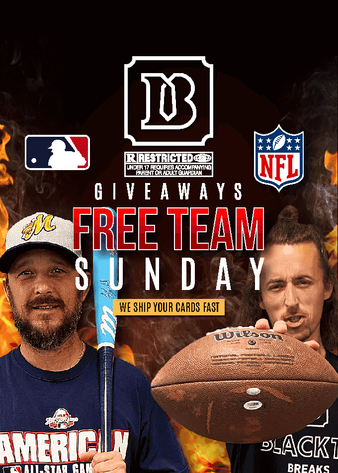 BlackTie Breaks FREE TEAM SUNDAY! 🏈⚾ BREAKS EVERY HOUR ft. MikeyBatz