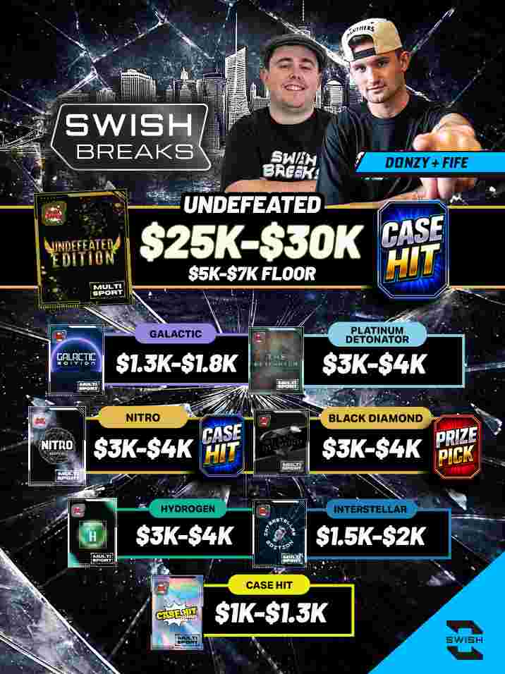 Swish Breaks - 😈 $25K-$30K MEGA SHOW 🔥 W/ FIFE & DONZY on Fanatics Live