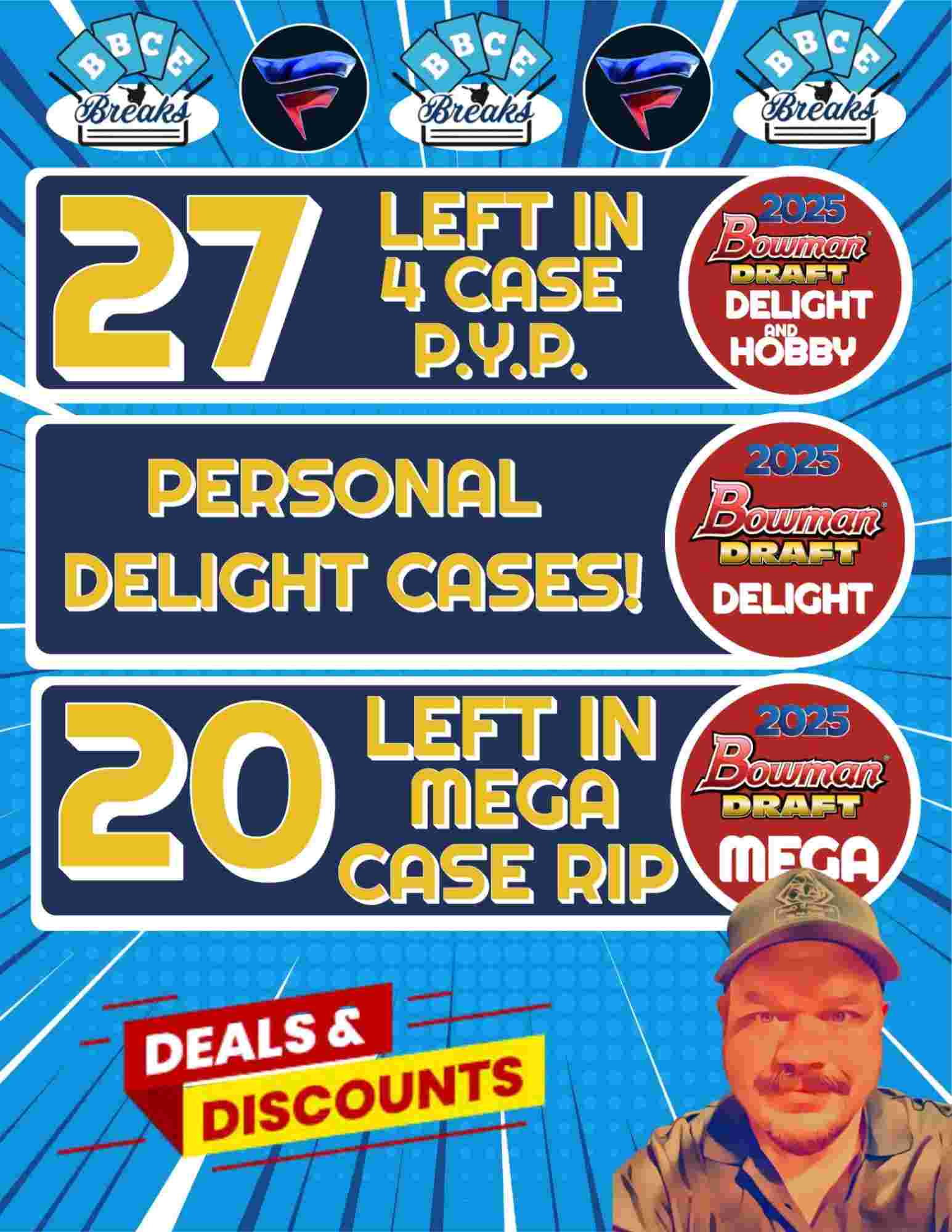 BBCE - 27 LEFT IN 4 CASE PYP! PLUS DRAFT MEGA CASE BREAKS! on Fanatics Live