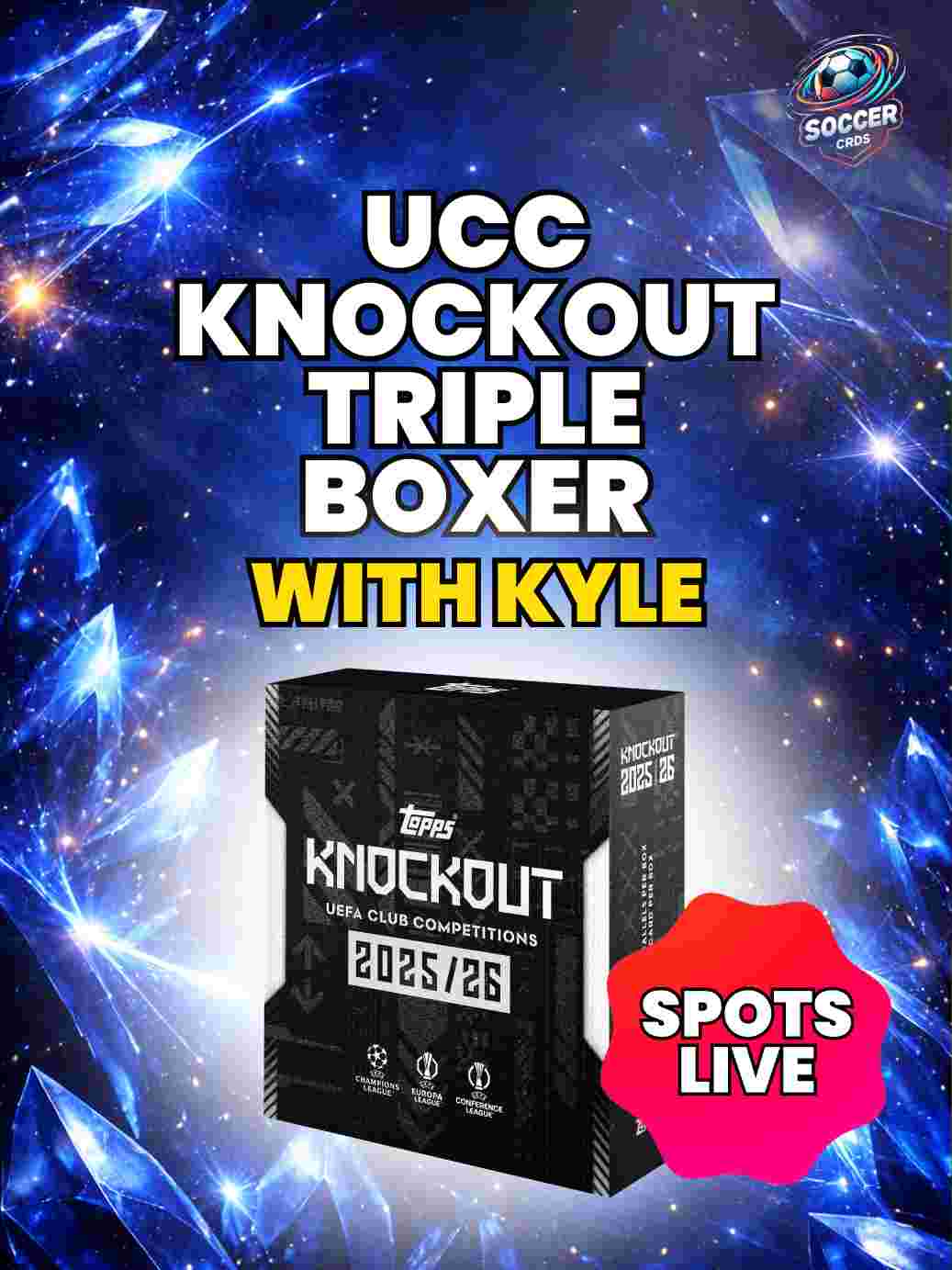 Soccercrds - UCC KNOCKOUT TRIPLE BOXER WITH KYLE on Fanatics Live