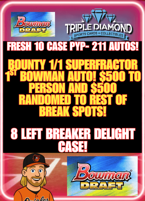 Triple Diamond Sports Breaks - 8 LEFT BREAKER'S DELIGHT CASE PYT! FRESH ...