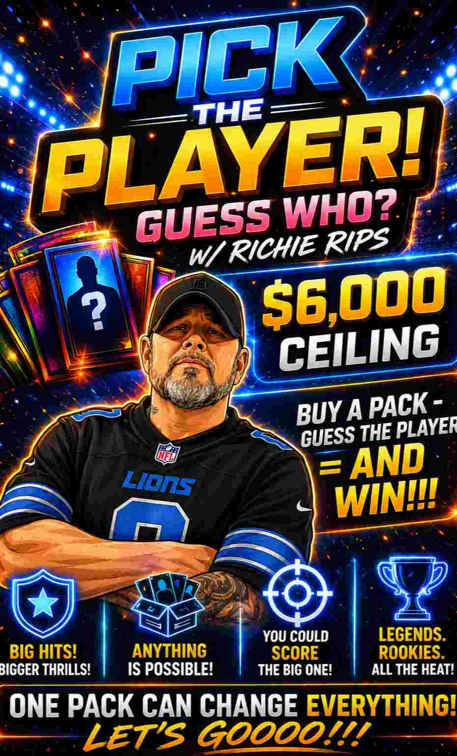 Scuralli's Sports Cards & Collectibles - $6000 CEILING!! BUY A PACK ...
