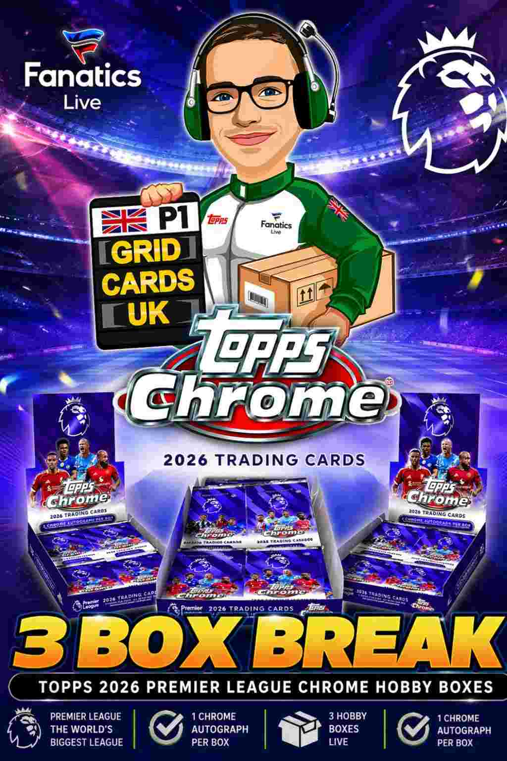 Grid Cards UK - 3 Box Break PYP/PYT - Topps Prem Chrome Hobby 2026 on ...