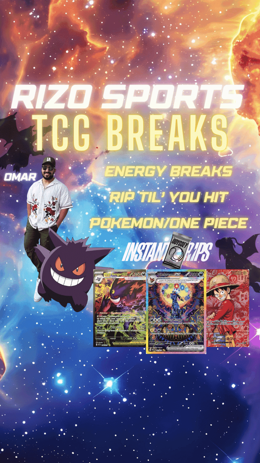 Rizo Sports - ENERGY BREAKS! RTYH! INSTANT RIPS! TCG BREAKS! w/OMAR on ...