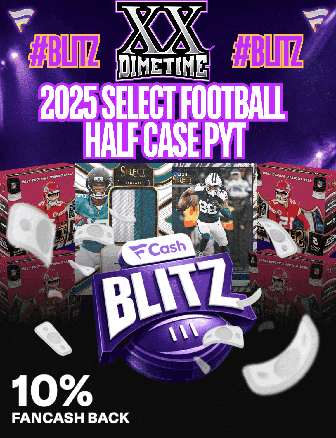 Pyt Packs Dimetime Sportscards - #BLITZ 2025 SELECT HOBBY HALF CASE PYT | INSTANT ...