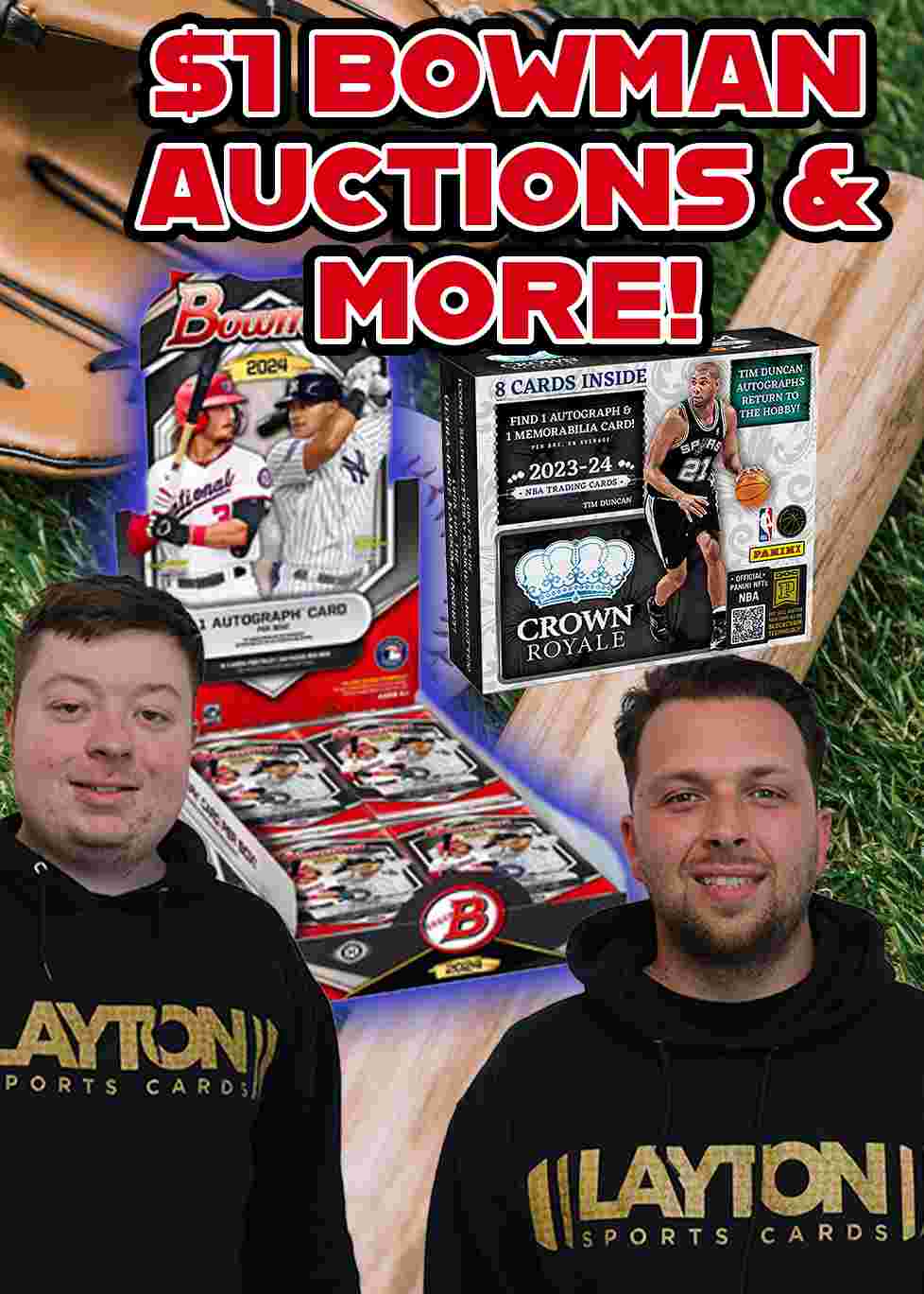 Layton Sports Cards - Crown Royale PYT Listed + $1 Bowman Auctions! on ...