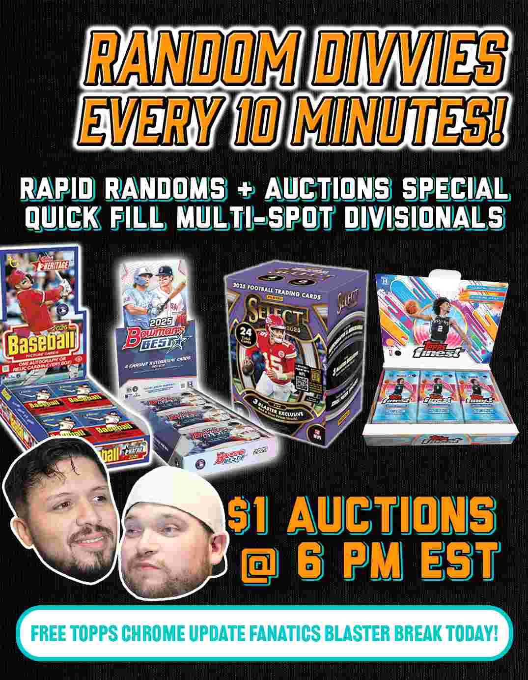 Layton Sports Cards - RANDOM DIVVIES EVERY 10 MINUTES! on Fanatics Live