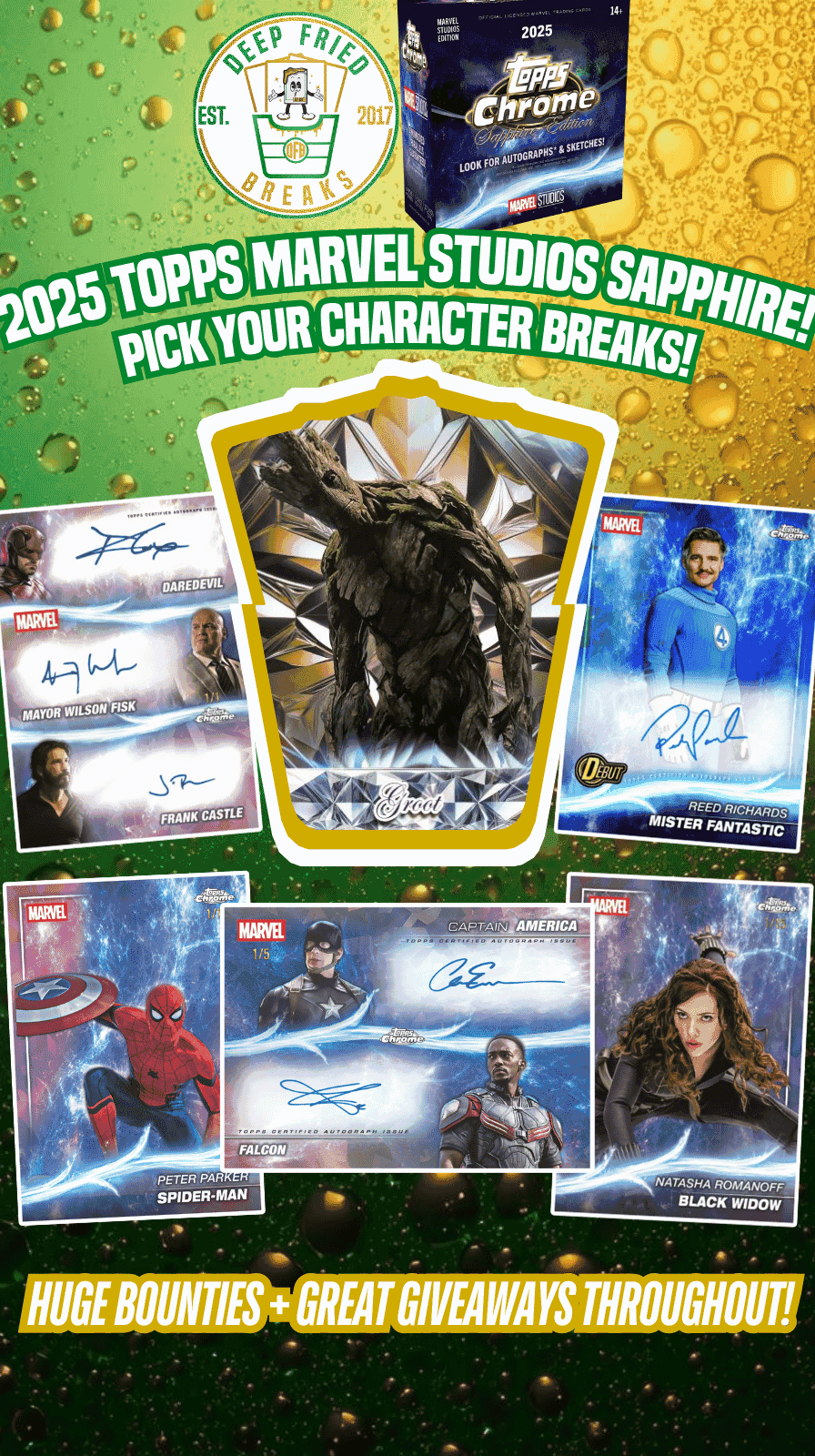 Deep Fried Breaks - MARVEL STUDIOS SAPPHIRE GALORE! 25+ BOXES! PICK ...