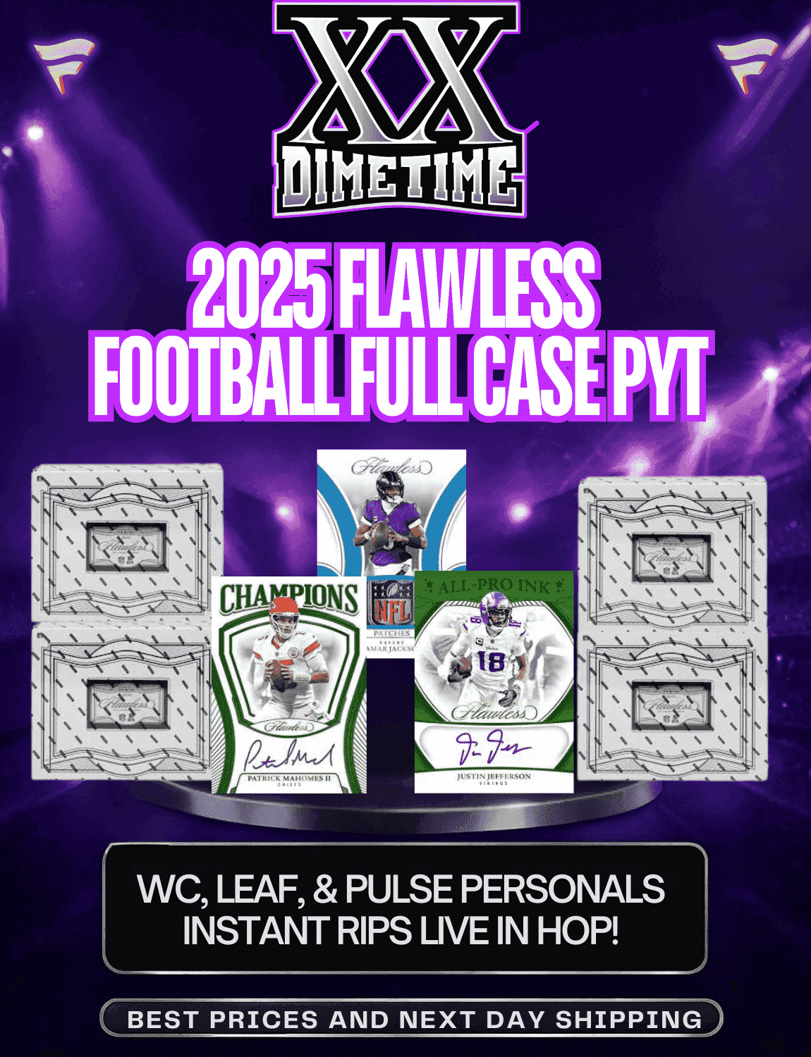 Pyt Packs Dimetime Sportscards - 2025 FLAWLESS FULL CASE PYT | INSTANT RIPS ...