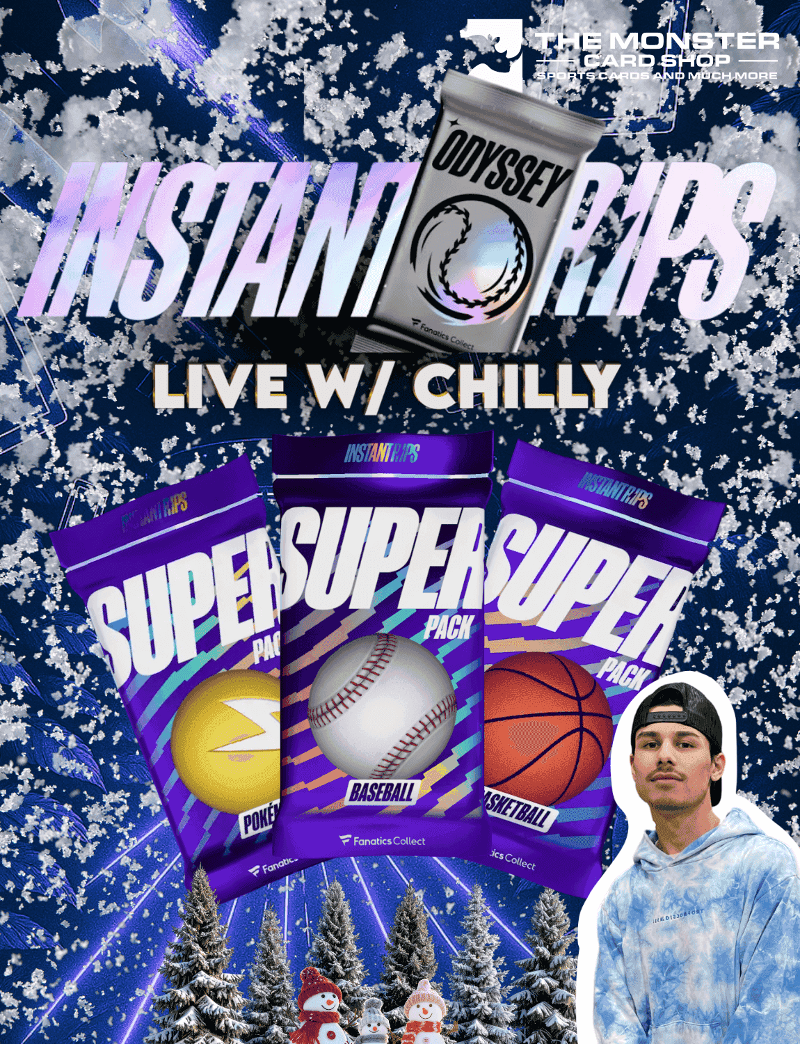 The Monster Card Shop - INSTANT RIPS EXCLUSIVE SHOW W/ CHILLY! $250 ...