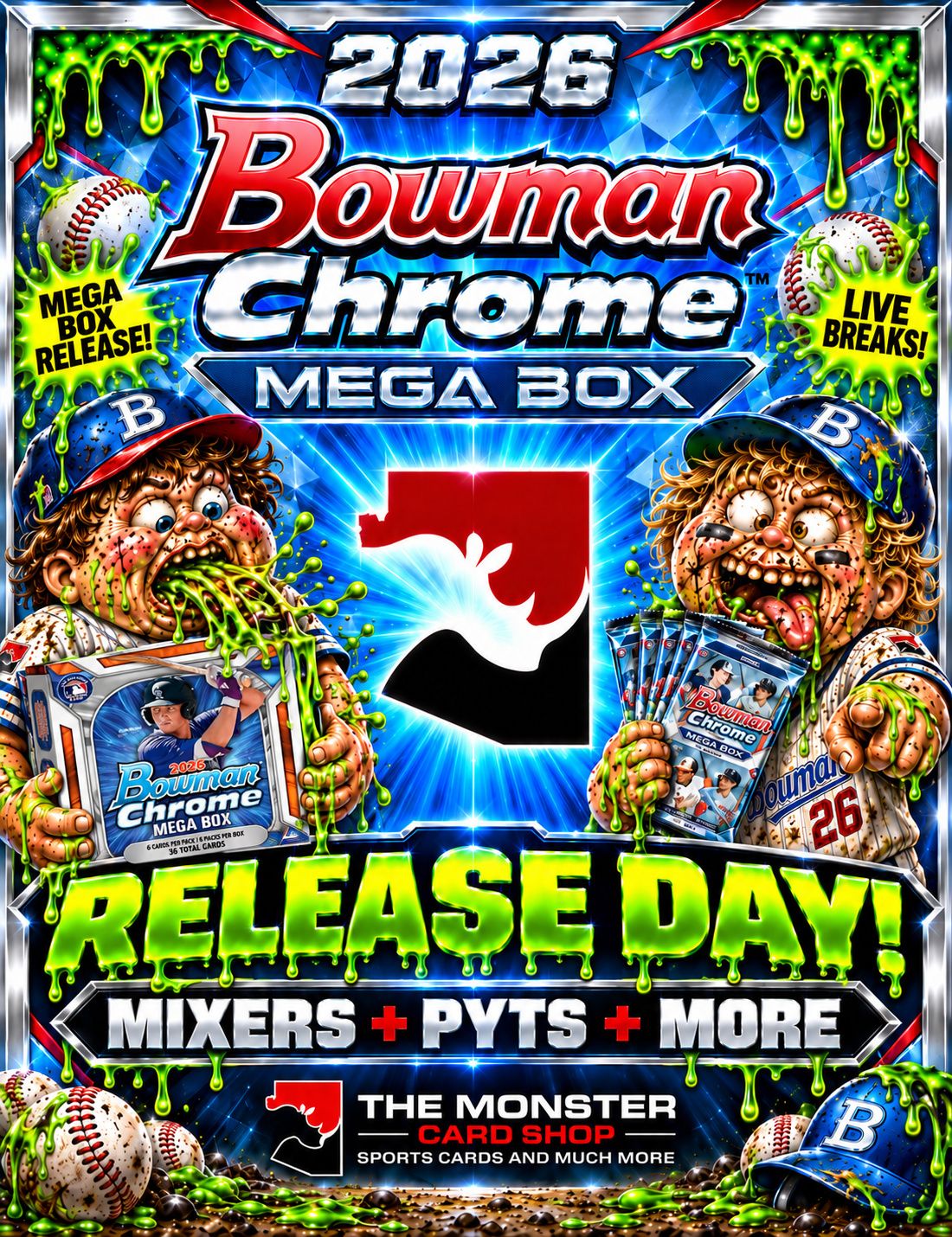 The Monster Card Shop - BOWMAN CHROME MEGA BOX RELEASE DAY! on