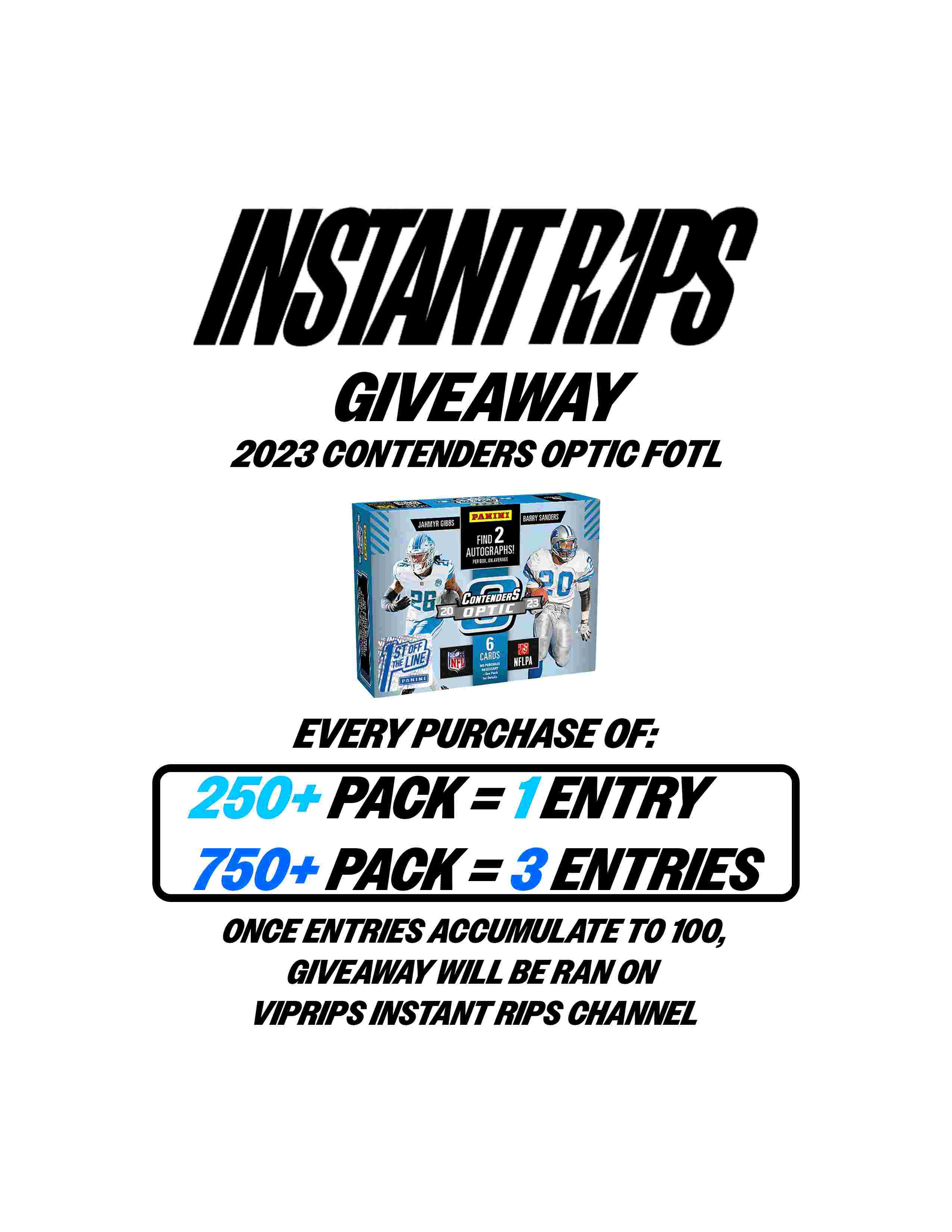 VIPRIPS - INSTANT RIPS WITH THE VIP FAM!!! on Fanatics Live