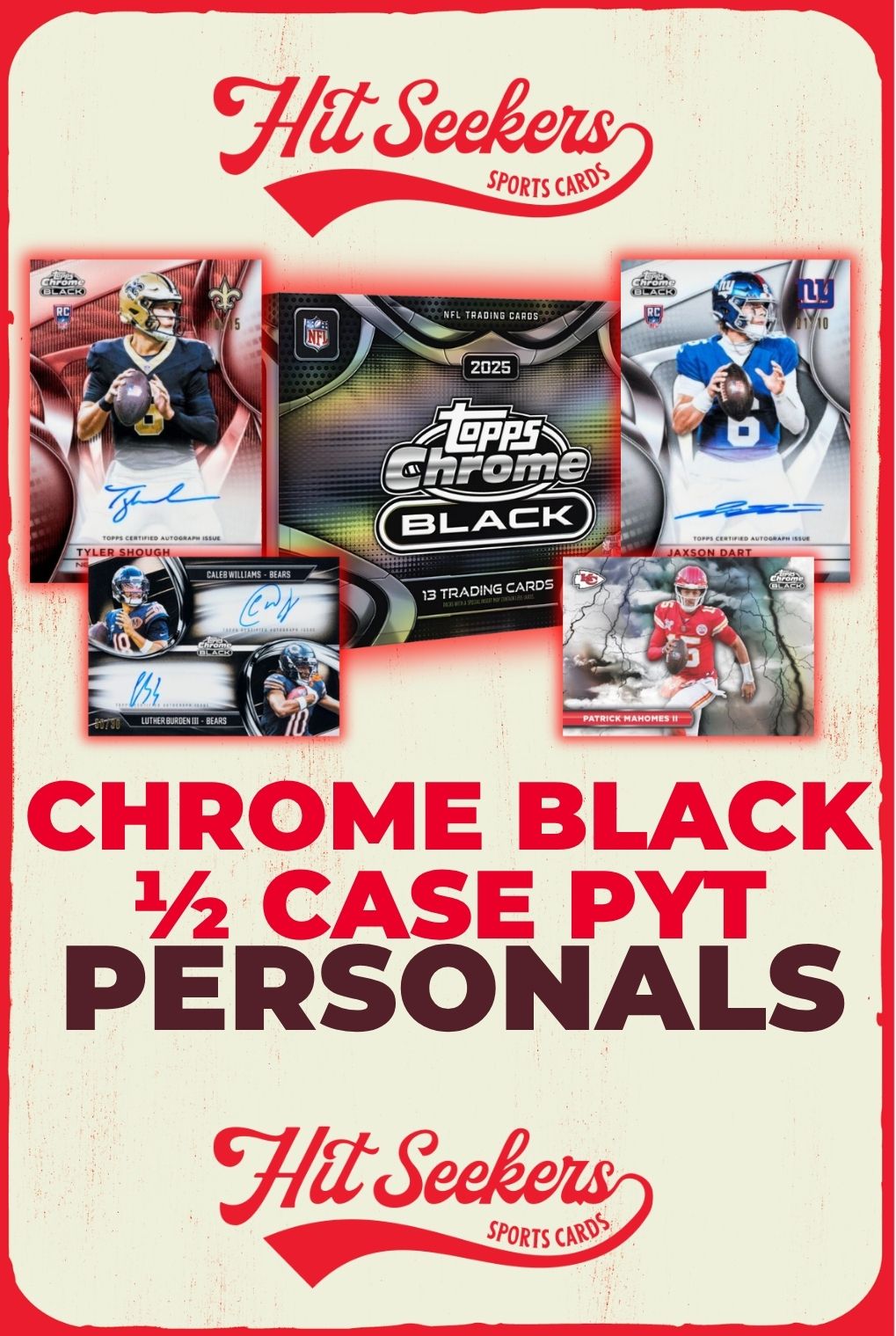 Hit Seekers Sports Cards - Chrome⚫ PYT 1/2 Case‼️FRESH CASE on
