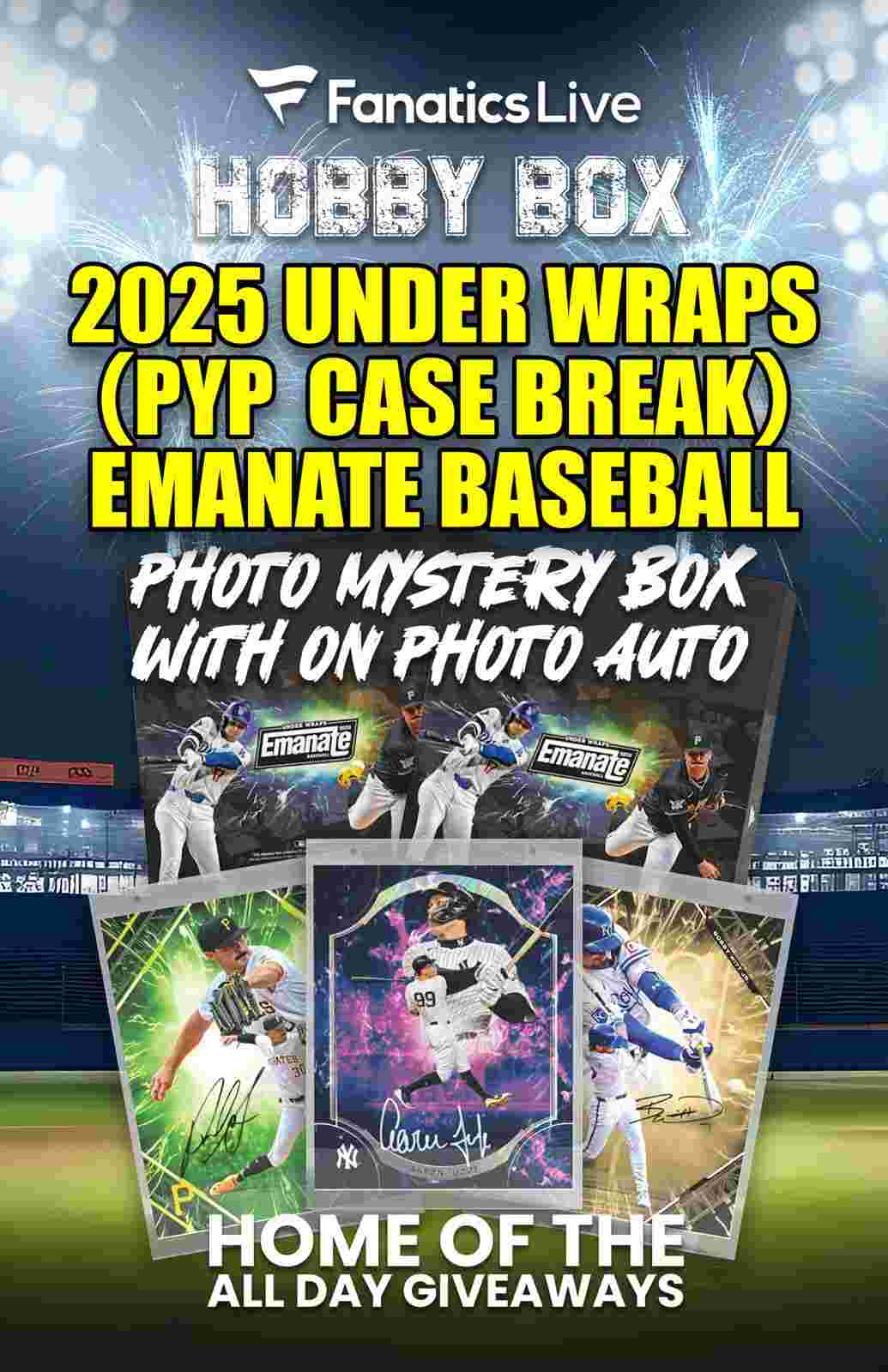 Hobby Box - 2025 (PYP) UNDER WRAPS EMANATE CASE BREAK on