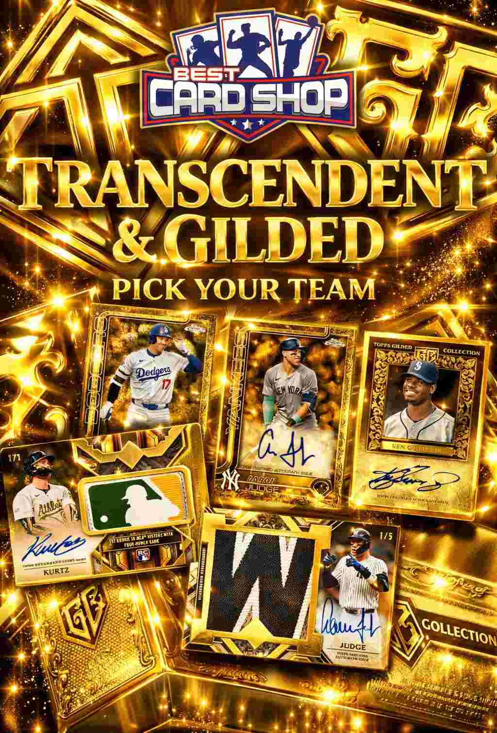 Best Card Shop - TRANSCENDENT RELEASE DAY! Topps Gilded PYT + Topps ...