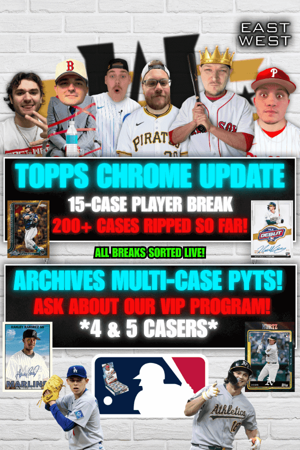 East West Sports Cards - ARCHIVES 5 CASE PYT + 15 CASE CHROME UPDATE ...