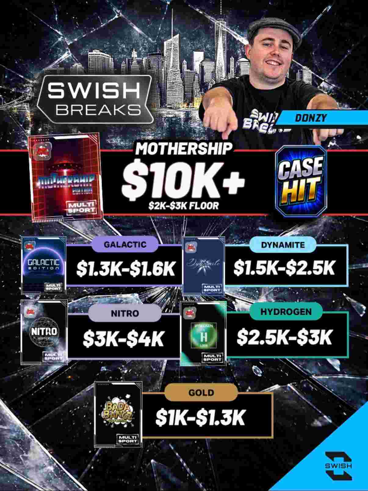 Swish Breaks - 😈 $10K+ CASE HIT GTD 🔥 REPACK SHOW W/ DONZY & FIFE! on ...